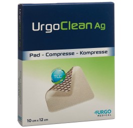 URGOCLEAN Ag nett pl Hydro Poly 10x12cm adh 10 pce