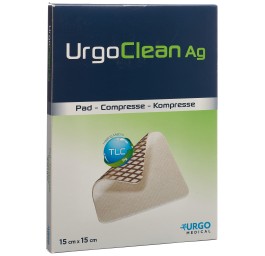 URGOCLEAN Ag nett pl Hydro Poly 15x15cm adh 5 pce