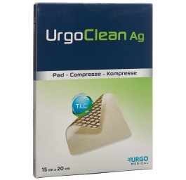 URGOCLEAN Ag nett pl Hydro Poly 15x20cm adh 5 pce