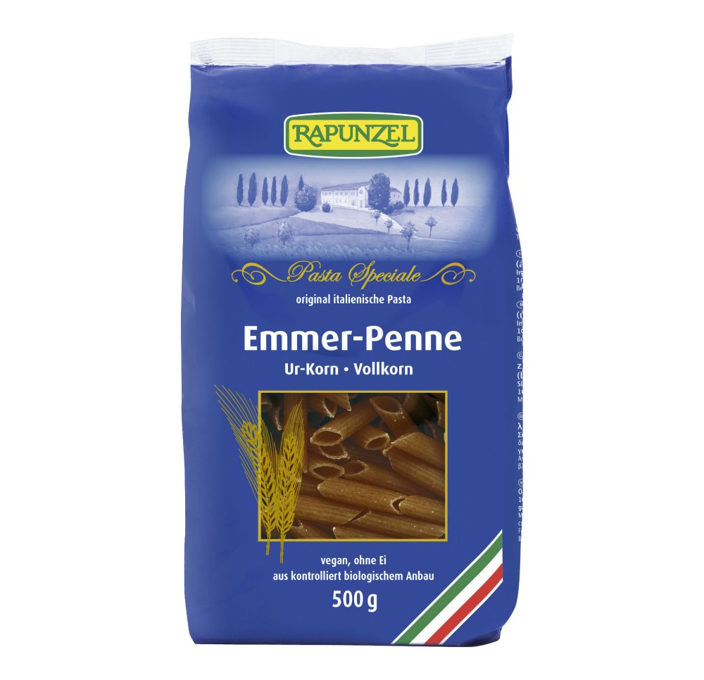 RAPUNZEL penne amidonnier complet 500 g RAPUNZEL penne amidonnier complet 500 g