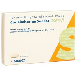 CO-TELMISARTAN Sandoz cpr pell 80/12.5 28 pce