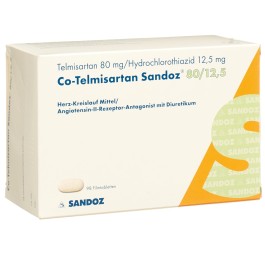 CO-TELMISARTAN Sandoz cpr pell 80/12.5 98 pce