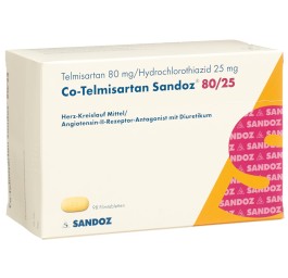 CO-TELMISARTAN Sandoz cpr pell 80/25 98 pce