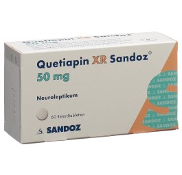 QUETIAPINE XR Sandoz cpr ret 50 mg 60 pce