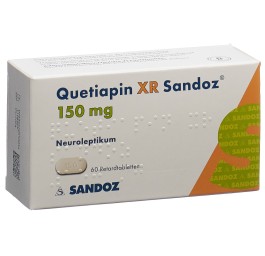 QUETIAPINE XR Sandoz cpr ret 150 mg 60 pce