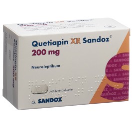QUETIAPINE XR Sandoz cpr ret 200 mg 60 pce