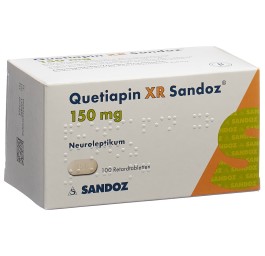 QUETIAPINE XR Sandoz cpr ret 150 mg 100 pce