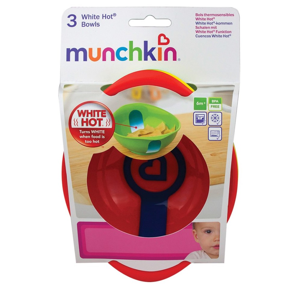MUNCHKIN Bols White Hot 3 pce