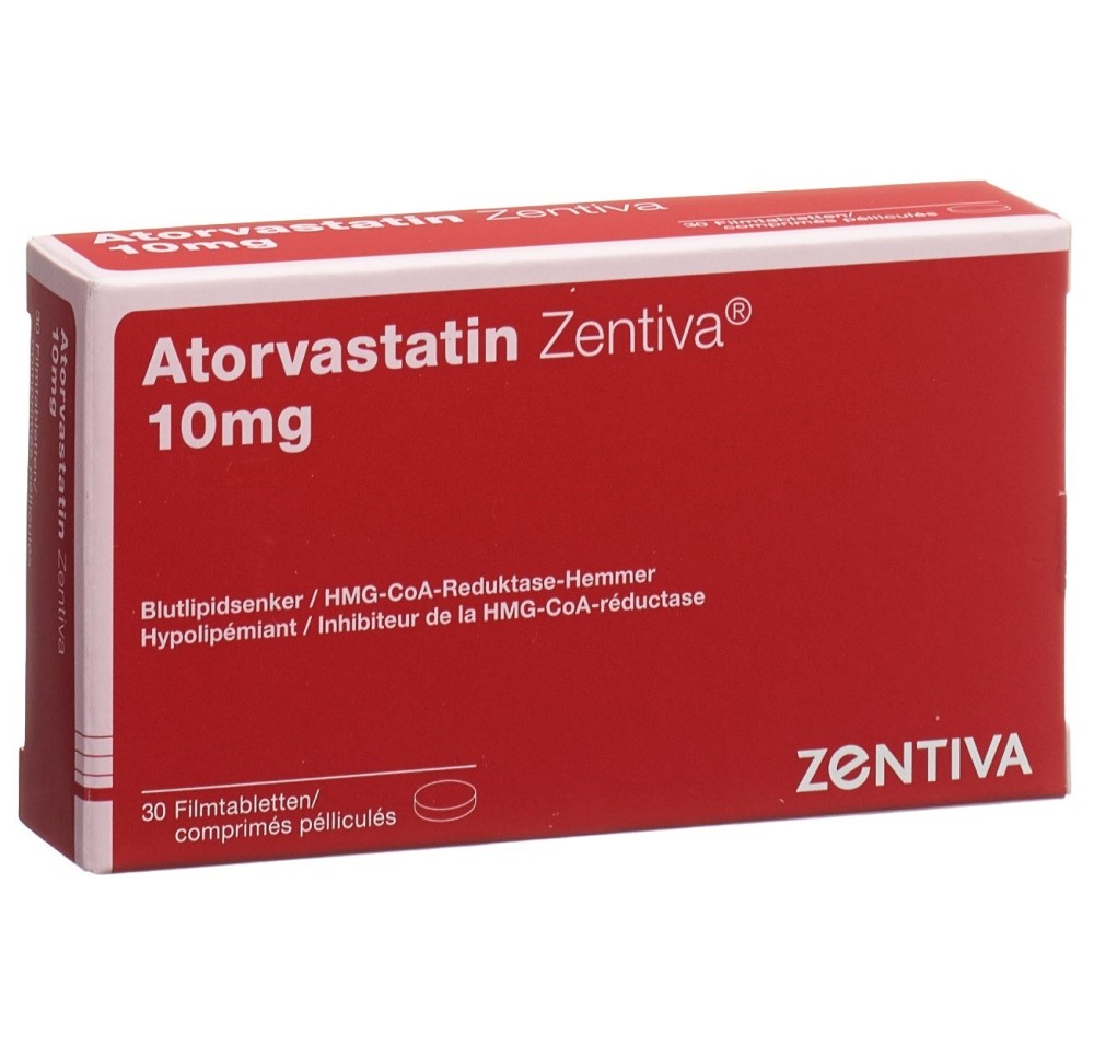 ATORVASTATIN Zentiva cpr pell 10 mg 30 pce ATORVASTATIN Zentiva cpr pell 10 mg 30 pce
