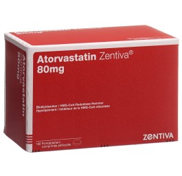 ATORVASTATIN Zentiva cpr pell 80 mg 100 pce