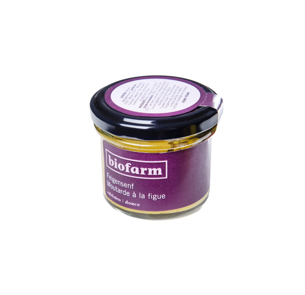 BIOFARM moutarde figues bourgeon verre 100 g