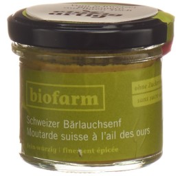 BIOFARM moutarde ail ours bourgeon CH verre 100 g