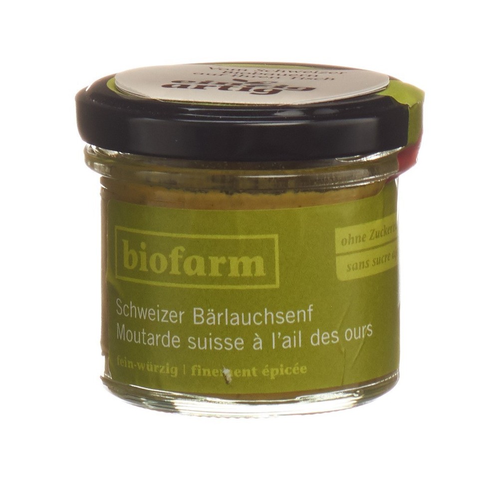 BIOFARM moutarde ail ours bourgeon CH verre 100 g