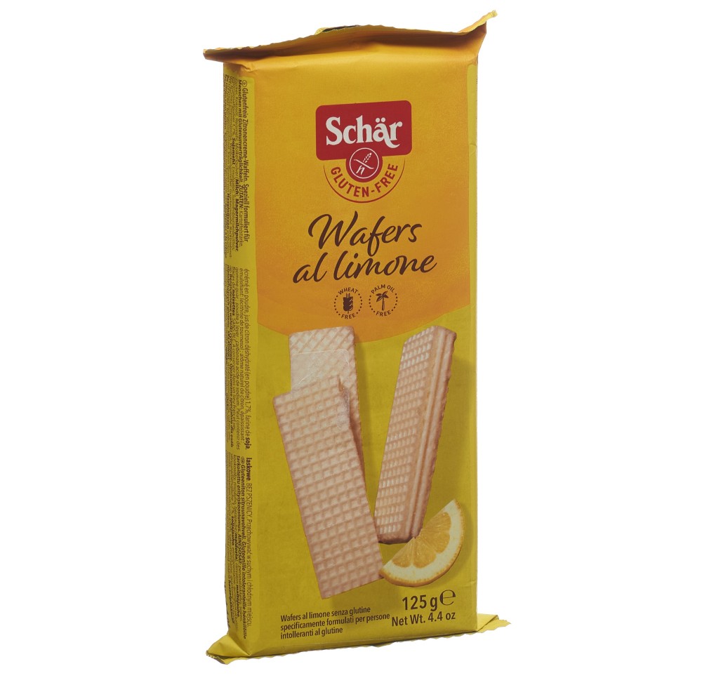 SCHÄR Gaufrettes au citron sans gluten 125 g SCHÄR Gaufrettes au citron sans gluten 125 g