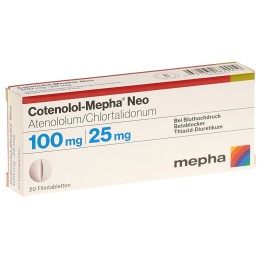 COTENOLOL Mepha Neo cpr pell 100/25 20 pce