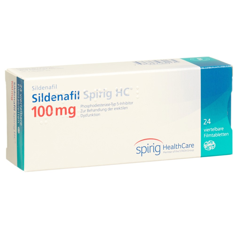 SILDENAFIL Spirig HC cpr pell 100 mg 24 pce SILDENAFIL Spirig HC cpr pell 100 mg 24 pce
