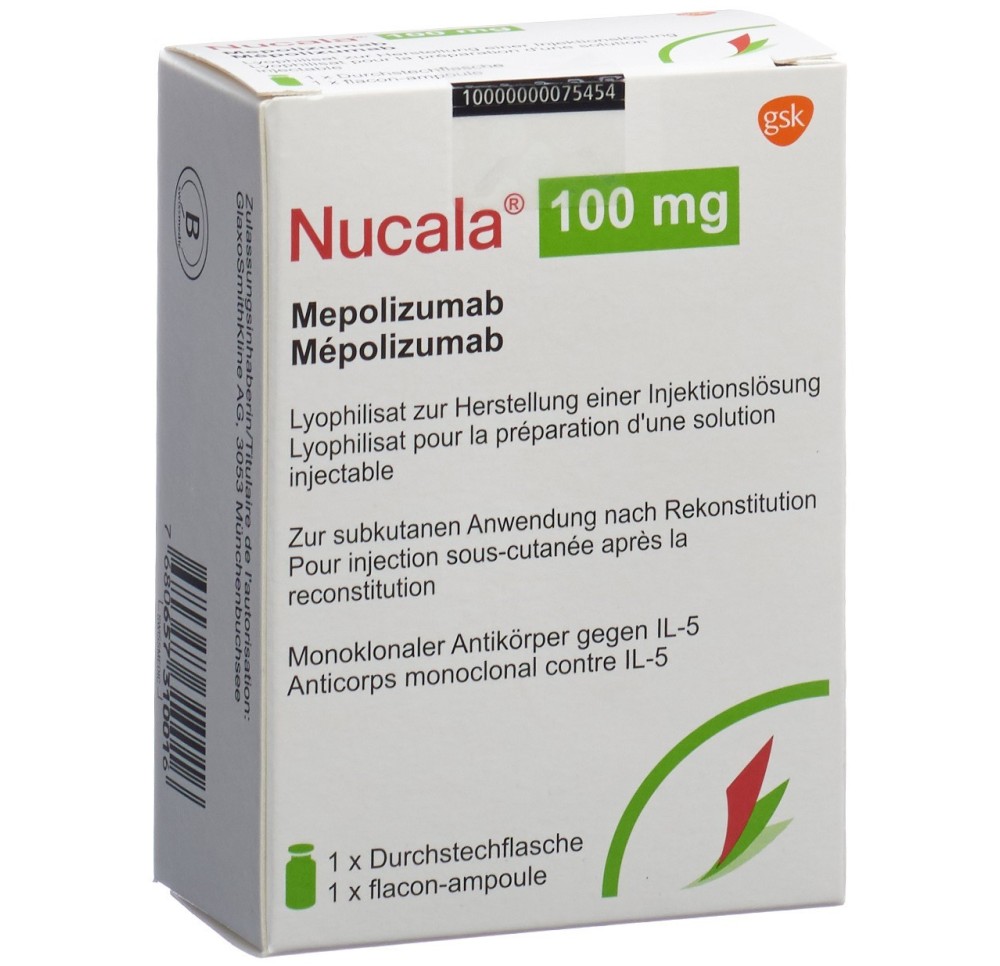 NUCALA subst sèche 100 mg/ml flac