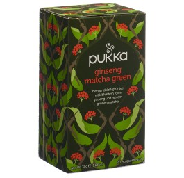 PUKKA Ginseng Matcha Green thé bio sach 20 pce
