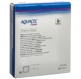 AQUACEL FOAM adhésif 12.5x12.5cm 10 pce