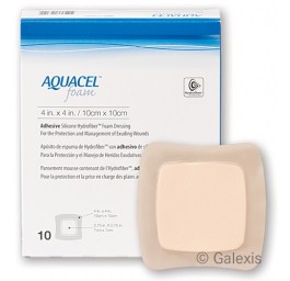 AQUACEL FOAM adhésif 17.5x17.5cm 10 pce