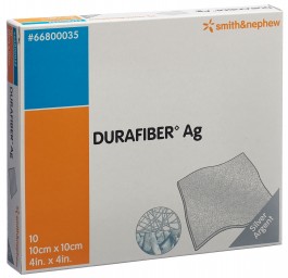 DURAFIBER AG pansem vulnéraire 10x10cm stér 10 pce