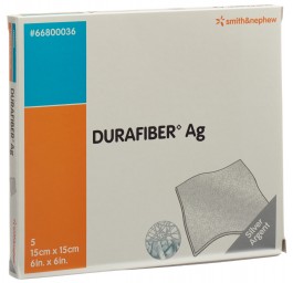 DURAFIBER AG pansem vulnéraire 15x15cm stér 5 pce