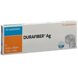 DURAFIBER AG pansem vulnéraire 4x20cm stér 5 pce