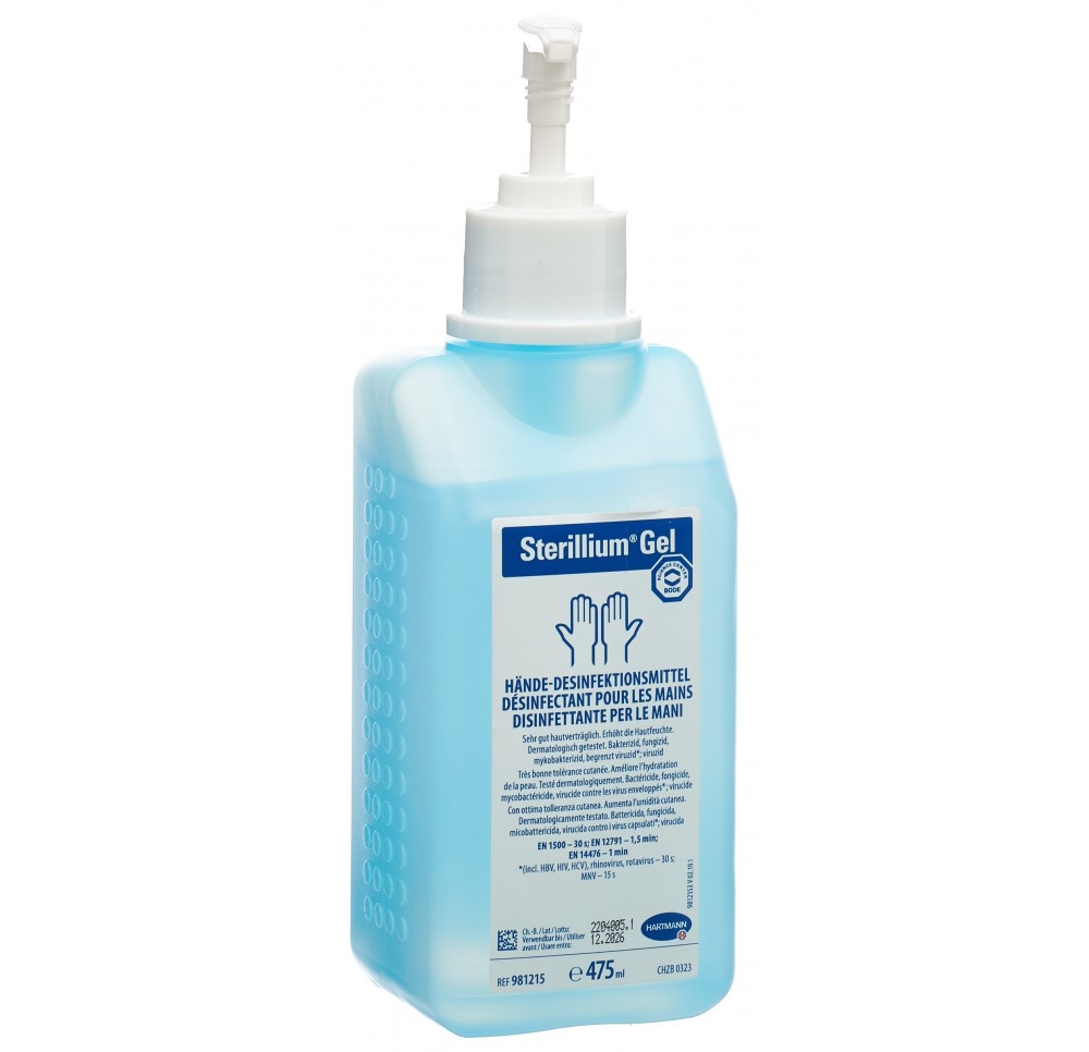 STERILLIUM GEL désinfectant mains av pompe 475 ml