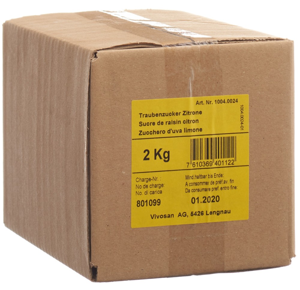 VIVOSAN sucre de raisin citron 2 kg