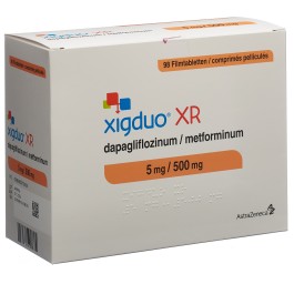 XIGDUO XR cpr pell 5 mg/500 mg 98 pce