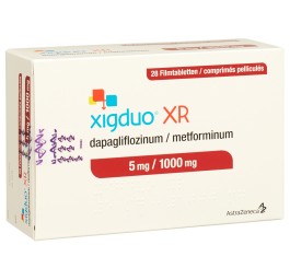 XIGDUO XR cpr pell 5 mg/1000 mg 28 pce