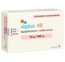 XIGDUO XR cpr pell 10 mg/500 mg 28 pce