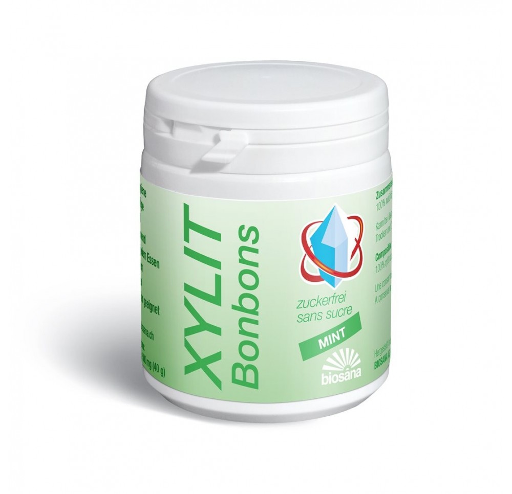 BIOSANA xylit bonbons mint 80 pce