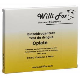 WILLI FOX test de drogue opiacés uni urine 3 pce