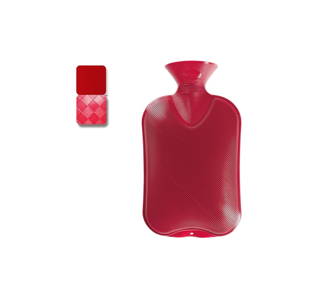FASHY bouillotte 2l 1 côté rainures cranberry FASHY bouillotte 2l 1 côté rainures cranberry