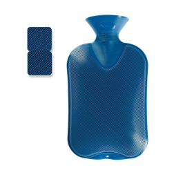 FASHY bouillotte 2l 2 côtés rainures saphir