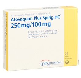 ATOVAQUONE PLUS Spirig HC cpr pell 250/100 24 pce