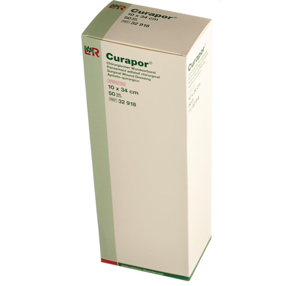 CURAPOR pansement adhés chirurgi 10x34cm st 50 pce CURAPOR pansement adhés chirurgi 10x34cm st 50 pce