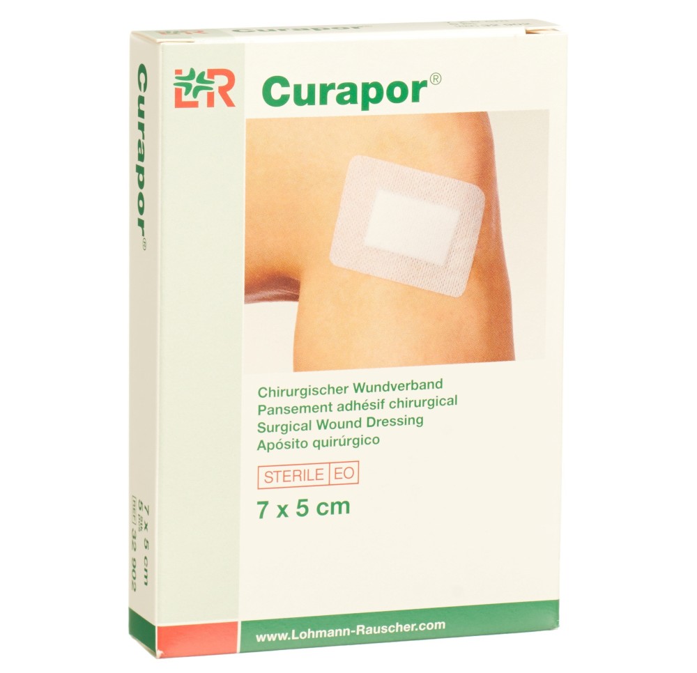 CURAPOR pansement adhés chirurgi 7x5cm st 5 pce CURAPOR pansement adhés chirurgi 7x5cm st 5 pce