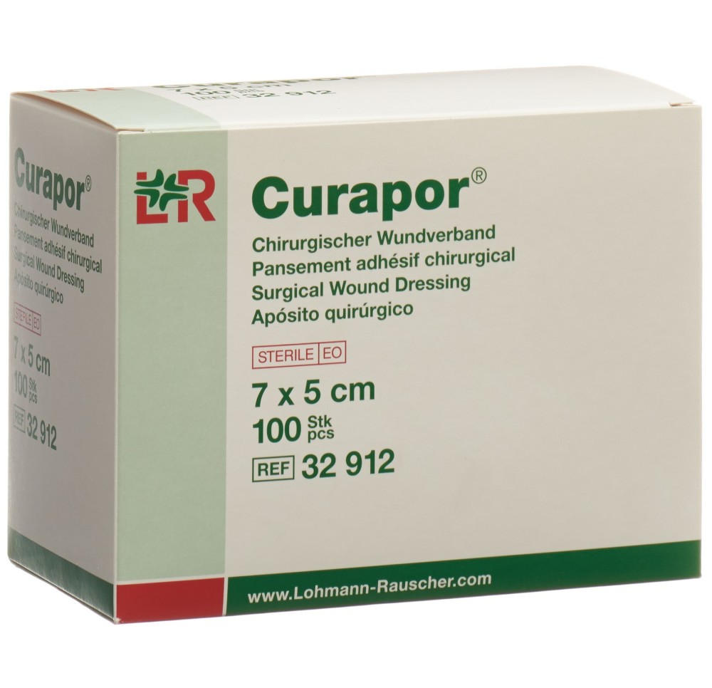 CURAPOR pansement adhés chirurgi 7x5cm st 100 pce
