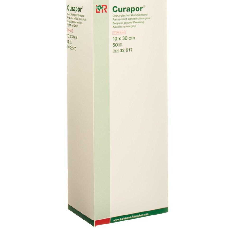 CURAPOR pansement adhés chirurgi 10x30cm st 50 pce CURAPOR pansement adhés chirurgi 10x30cm st 50 pce