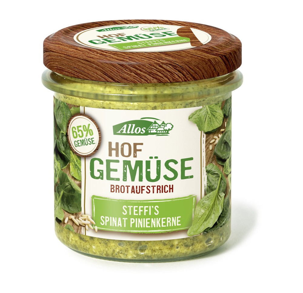 ALLOS pâté épinards et pignon bio 135 g ALLOS pâté épinards et pignon bio 135 g