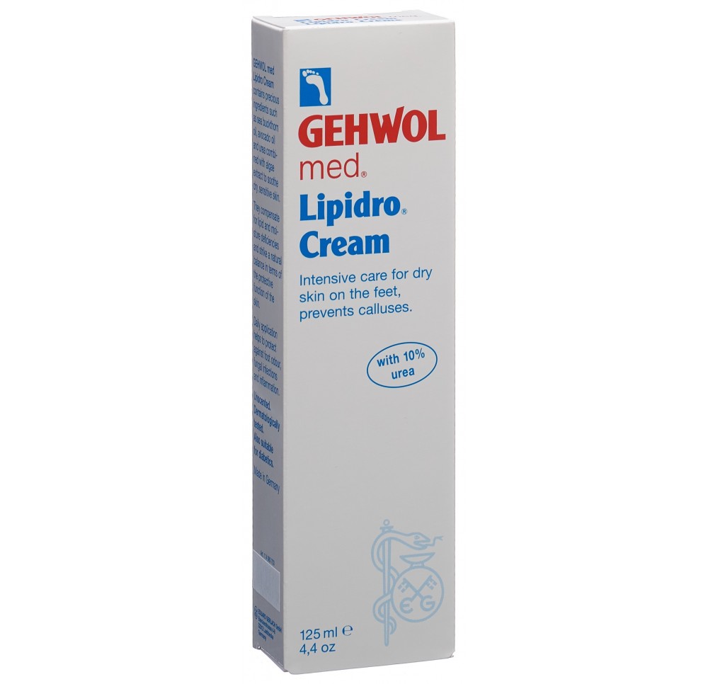 GEHWOL med Lipidro-Creme 10% Urea angl/fr 125 ml