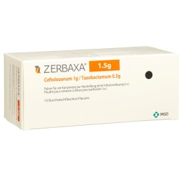 ZERBAXA subst sèche 1.5 g flac 10 pce