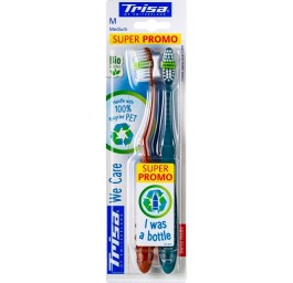 TRISA We Care brosse à dents medium DUO