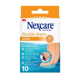 3M NEXCARE pansem foam activ bandes 6x10cm 10 pce