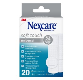 3M NEXCARE pansem soft touch 3 tailles ass 20 pce