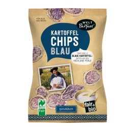 WELT PARTNER chips pomme terre bleu salé bio 100 g