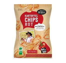 WELT PARTNER chips pomme terre rou papri bio 100 g
