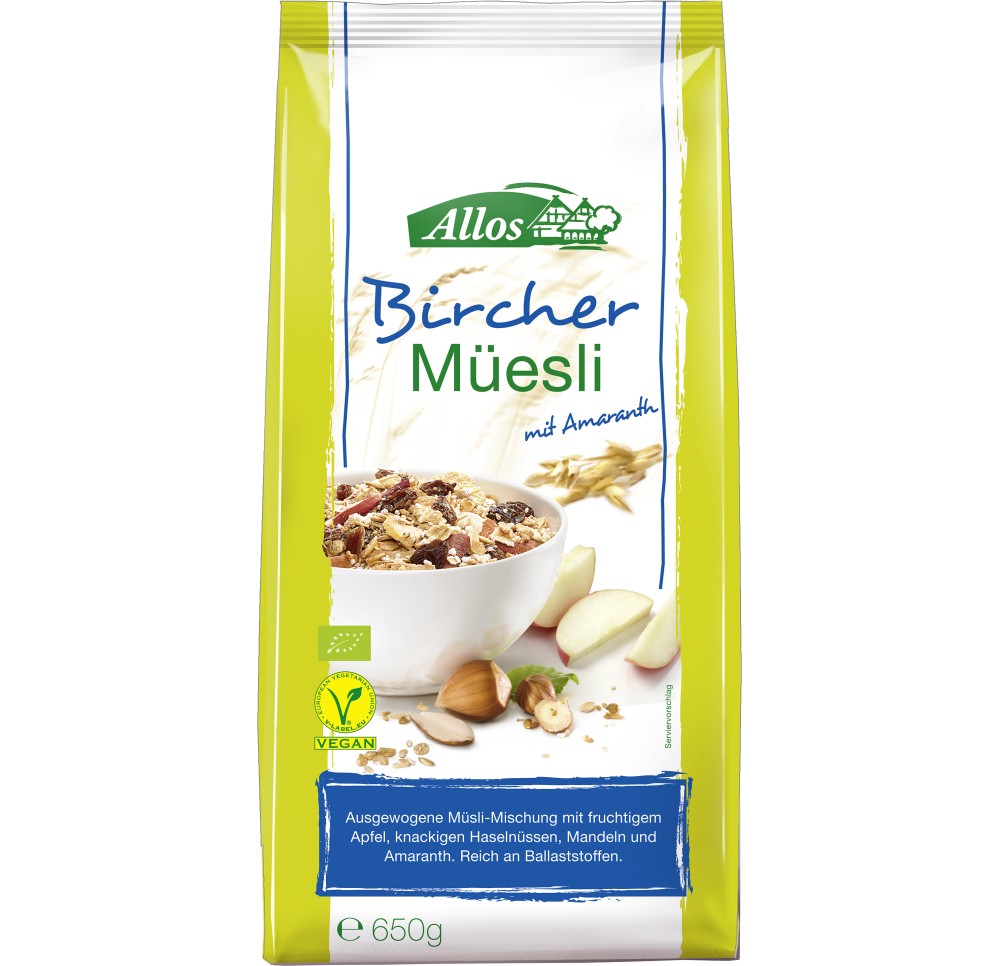 ALLOS Hof-Müesli bircher bio 650 g ALLOS Hof-Müesli bircher bio 650 g